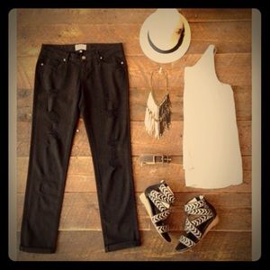 Paige Jimmy Jimmy Skinny/ vintage black distressed
